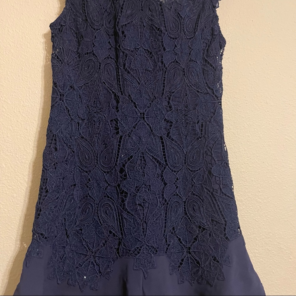 Jonathan Simkhai Jersey and‎ tulle-trimmed corded lace mini dress - Picture 10 of 16